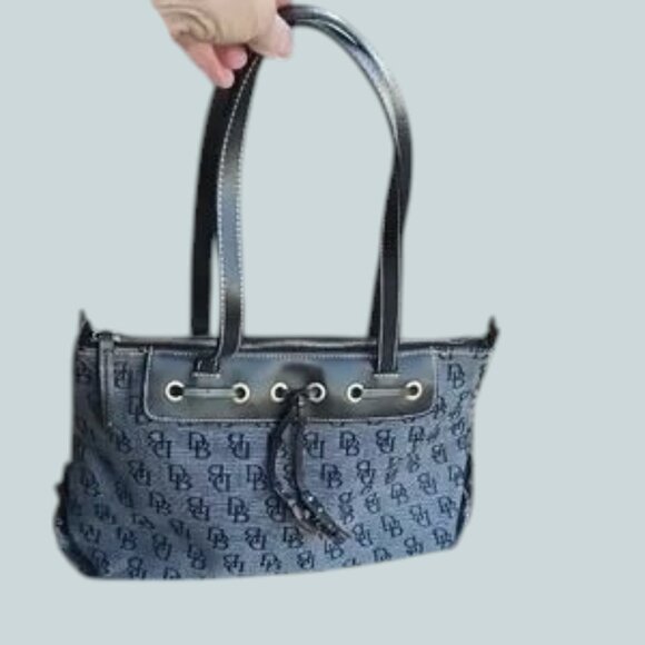 Dooney & Bourke Gray Monogram Signature  Tote Bag - TREND ALERT - Picture 1 of 16
